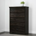 thumbnail image 4 of South Shore 55"x 20.5" Versa 5-Drawer Dresser, Rubbed Black, 4 of 8