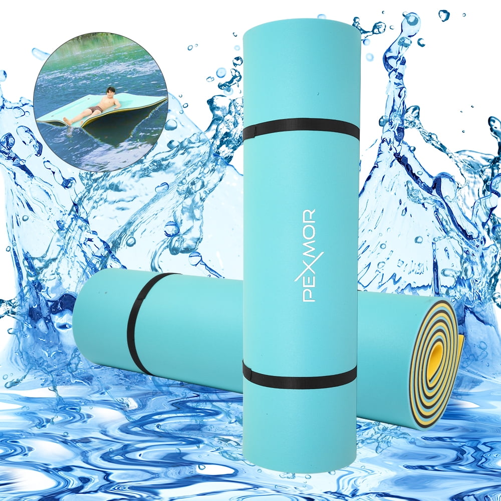 PEXMOR Floating Mat Foam Pad, 18X6FT Blue Water Recreation and Relaxing