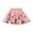 Pink, variant on StylesILove Toddler Girls Multicolored Pom Poms Triple Layered Tutu Skirt