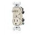 thumbnail image 3 of Leviton Mfg R56-T5225-0TS Interrupteur à Bascule Amande 15 Ampères & Combinaison Réceptacle, 3 of 3
