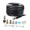 thumbnail image 3 of Kit de limpieza de alcantarillado con chorro de agua, mangueras, accesorios flexibles, riego de patios, reemplazo de césped, herramientas para lavado Estilo A, 3 of 9