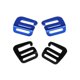 thumbnail image 1 of 2 pares de hebillas ajustables de 25 mm para correas Hebillas deslizantes Gancho aluminio para Negro y azul Cola Hebilla de correa de gancho G, 1 of 8
