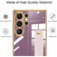 thumbnail image 5 of Compatible with Samsung Galaxy S23 Utral 5G Case Cell Phone with Grip Finger Hand Phone Holder Tablet Phone Strap Shockproof Protective Bumper Case-Purple, 5 of 14