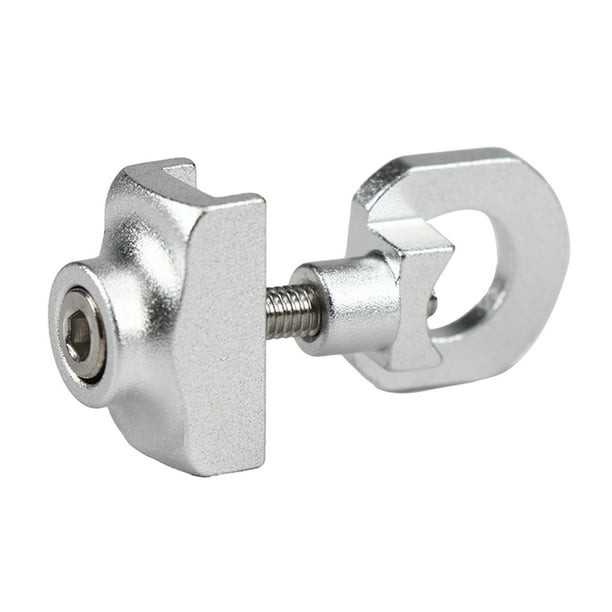 Toystoory Ajustador de cadena de bicicleta plegable, fácil de instalar, aleación de aluminio, para una instalación sin esfuerzo Ciclismo plata