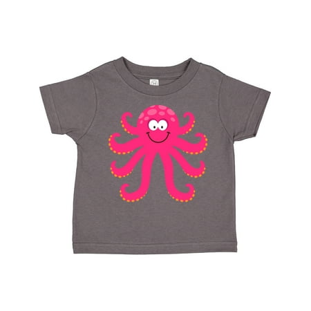 

Inktastic Octopus Sea Creature Pink Girls Gift Toddler Toddler Girl T-Shirt