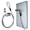 thumbnail image 1 of Cable de bloqueo combinado CTA Secure para ordenadores portátiles y tabletas, color plateado, 1 of 6