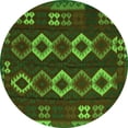thumbnail image 1 of Ahgly Company Indoor Round Southwestern Green Country Area Rugs, 7' Round, 1 of 1