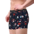 thumbnail image 2 of Pofeuu Vintage Rose Print Men’s Boxer Briefs, Moisture-Wicking Underwear, Regular,Trunk-Large, 2 of 5