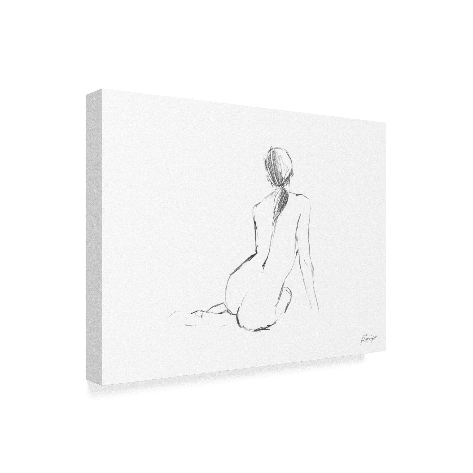 Trademark Fine Art 'Figure Contour II' Canvas Art by Ethan Harper