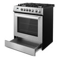 thumbnail image 2 of 30 in. Nebula Collection 5.0 cu. ft. 5 burner Gas Range in Stainless Steel, 2 of 16
