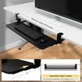 thumbnail image 5 of Asunby Desktop Adjustable Keyboard Tray Under Desk, Pull Out Keyboard Tray with C Clamp Mount, 25.6″ W x 10″ D Slide Out Computer Keyboard Drawer Mouse Tray for Typing, Black, 5 of 14