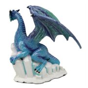 SUMMIT COLLECTION Winter Dragon on Ice Fantasy Figurine Decoration Decor Collectible