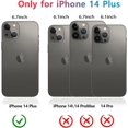 thumbnail image 2 of Design for iPhone 14 Plus Waterproof Case, Shockproof Dustproof Phone Case for iPhone 14 Plus with Screen Protector, Full Body Protective Cover for iPhone 14 Plus 6.7''（clear）, 2 of 8