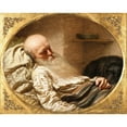 thumbnail image 2 of Anton Einsle 14x12 Gold Ornate Wood Frame and Double Matted Museum Art Print Titled - The Last Friend (1850), 2 of 4