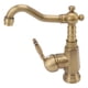 thumbnail image 5 of Grifo monomando Jadeshay para lavabo de baño de latón antiguo con mangueras, 5 of 8