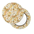 thumbnail image 3 of Goofa Retro 70s 60s Flower Printed Stool Covers Round, Waterproof Round Bar Stool Covers Anti-Slip Round Bar Stool Seat Cover with Elastic Bands Durable -13 inch, 3 of 7