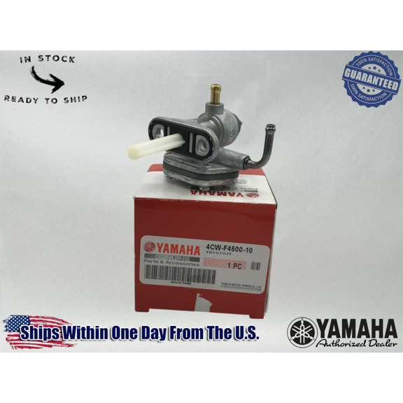 Yamaha Genuine OEM Authentic 2003-11 PETCOCK ON OFF VALVE GAS 4CW-F4500-10-00