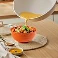 thumbnail image 4 of Natural Wheat Fiber Cereal Bowl | 19.5x9cm Large Microwave & Dishwasher Safe Bowl | Stackable Non-Breakable Soup Pasta Ice Cream Bowl | Eco-Friendly Reusable Plastic Alternative, 4 of 5