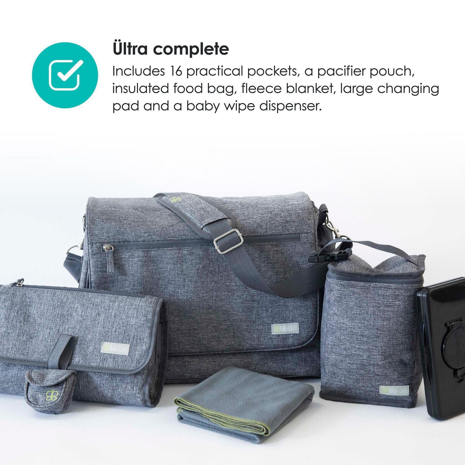 bblüv - Ültra - Complete Diaper Bag