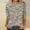 Multicolor, variant on VOONCAS Womens Tops Print Casual Crew Neck Fall Winter 3/4 Sleeve Multicolor Going Out Tops for Women Size S