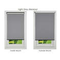 thumbnail image 4 of Linen Avenue Cordless Sierra Blackout Roller Shade, Light Grey 32 W x 78 H (Arrives 1/4" Narrower), 4 of 8