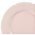 thumbnail image 3 of " OCCASIONS " 240 Plates Pack,(120 Guests) Extra Heavyweight Vintage Wedding Disposable / Reusable Plastic Plates 120 x 11'' Dinner +120 x 8.25'' Salad / Dessert Plate (Chateau Blush Pink), 3 of 7