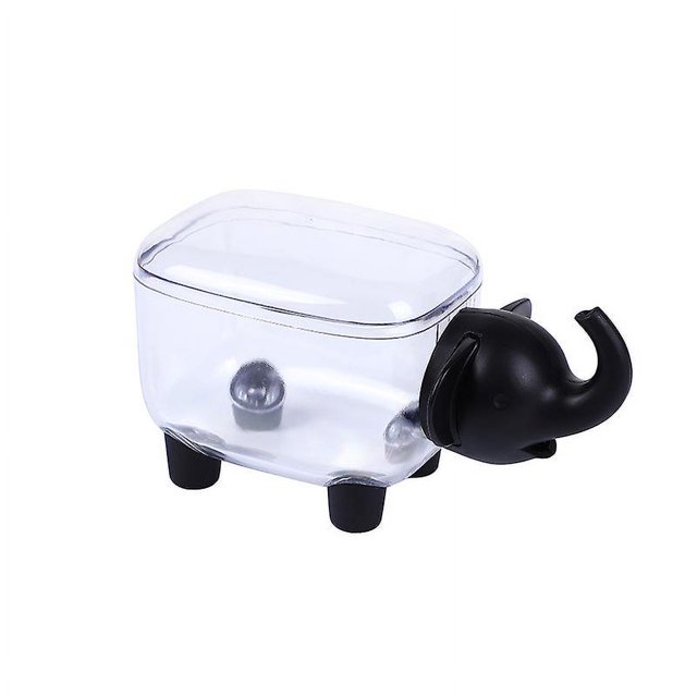 1 pieza de dispensador de Qtip acrílico, caja de almacenamiento de contenedores de baño, bote de hisopo de algodón Q-tip, accesorios de maquillaje, regalo de cumpleaños para niña de dormitorio (n