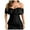 Black, variant on HNMKIU Women Elegant Brocade Corset Top for Apparel