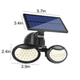 thumbnail image 3 of LSLJS Outdoor Lights, 500LM Security Lights with 56 LED Lamp Beads, 2 Heads Motion Sensor Lights, IP65 with 3 Modes, Outdoor Lights, 3 of 9