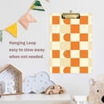 thumbnail image 4 of FORMRS Acrylic Clipboard with Low Profile Clip Standard A4 Letter Size, 12.5" x 9", Orange Checkered Pattern, 4 of 8