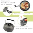 thumbnail image 4 of Mess Kit for Backpacking, Lightweight Anodized Aluminum Camping Cookware Portable Outdoor Cooking Gear for Hiking Picnic (Non-Stick Finish), 4 of 5