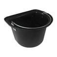 thumbnail image 1 of Comedero, bebedero y cubo para caballos, duradero, ergonómico, de metal PP, adecuado para caballos. Negro, 1 of 9
