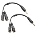 thumbnail image 1 of Adaptador Cable Divisor en Y Con Micrófono para A 2 Audio Estéreo 3 5 Mm, 1 of 9