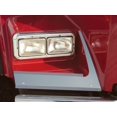 thumbnail image 4 of United Pacific 29043 Stainless Curved Glass Models Fender Guard (Kenworth T800), 4 of 4