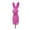 F, variant on Easter Flocked Bunny Figurine with Bow Tie, 14 Inch Flocking Rabbit Tabletop Ornament, Spring Home Decor, Easter Centerpiece, Garden & Party Decoration