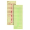 TOPS Time Cards, Bi-Weekly, 2-Sided, Numbered Days, 3-1/2" x 9", Manila, Green/Red Print, 500-Count (1275)