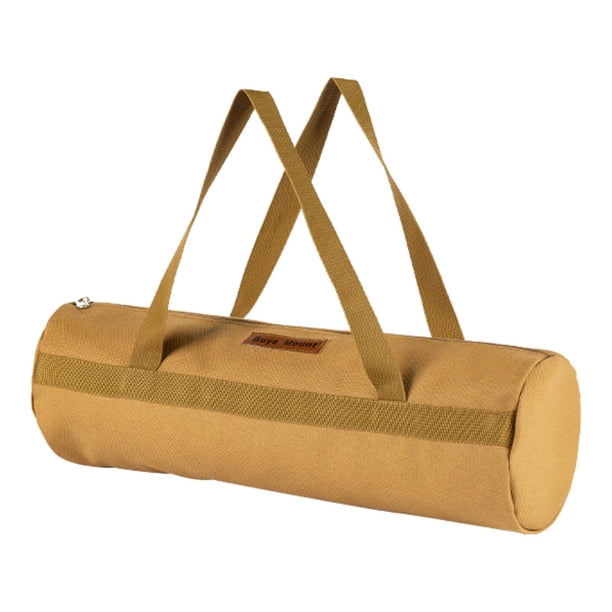 Bolsa organizadora de almacenamiento para estacas de tienda de campaña, multifuncional, de gran capacidad Khaki 44cmx14.5cm