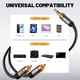 thumbnail image 4 of Cable de 3,5 mm a RCA, cable de 25 pies, 2 conectores RCA macho a audio estéreo auxiliar, 4 of 6