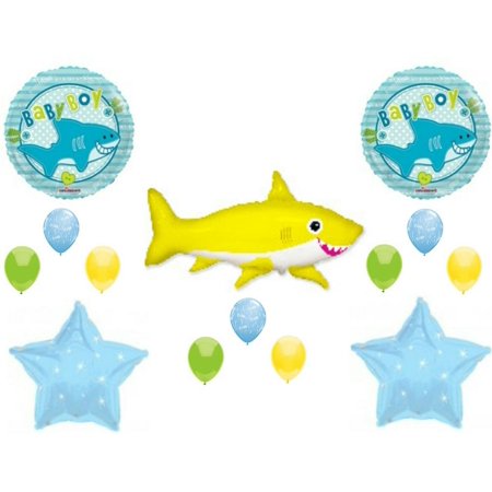 Baby Shark Boy Shower Balloons Decoration Supplies Yellow Baby Shark Boy Shower Balloons Decoration Supplies Yellow