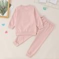 thumbnail image 3 of MIASHUI Baby Easter Rabbit Embroidered Pullover Pants Two Piece Set,Pink,12-18 Months, 3 of 8