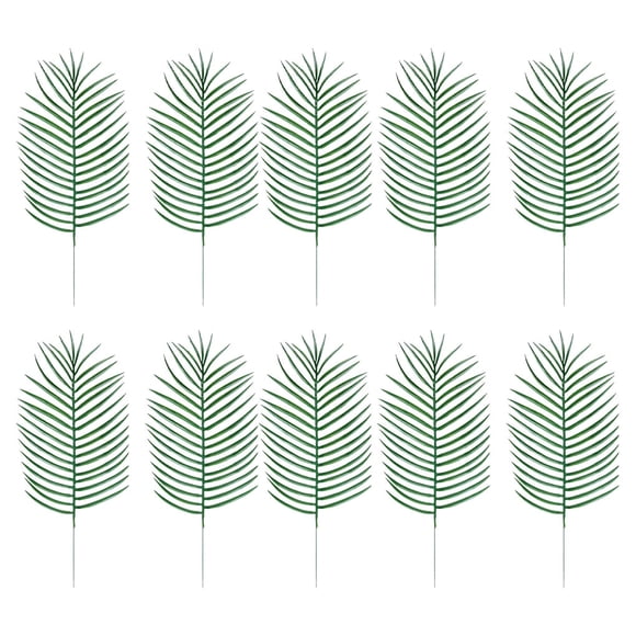 Advancent 10 hojas de palma artificiales verdes de bajo mantenimiento para espacios interiores y exteriores elegantes y ecológicas A00509 Type3 NO3