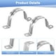 thumbnail image 2 of Uxcell 20-Pack Abrazaderas de Conducto, 2" Abrazadera de Tubo Rígido de Acero Inoxidable 304 M50 para Fontanería, 2 of 7