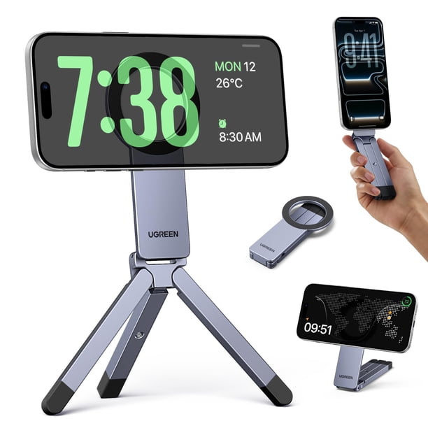Soporte magnético para teléfono con trípode UGREEN para iPhone con MagSafe