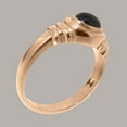 thumbnail image 2 of LBG British Made 9k Rose Gold Natural Sapphire Unisex Promise Ring - 33 size options - Size 4.75, 2 of 5