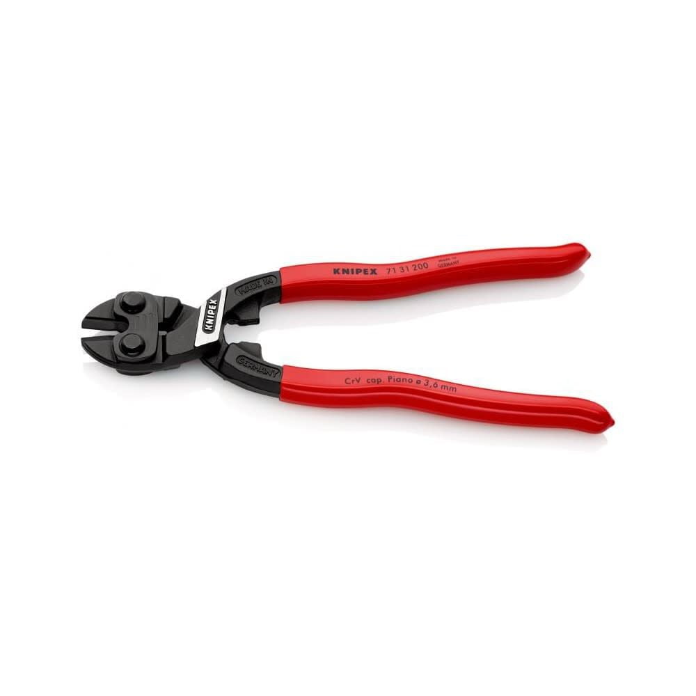 Knipex Mini Bolt Cutter,Steel,8 In. L 71 31 200 SBA