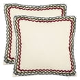 thumbnail image 3 of Safavieh Zander 18-inch Cotton Decorative Pillows in White (Set of 2), 3 of 3