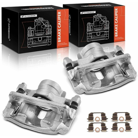 A-Premium Brake Caliper Assembly with Bracket Replacement for Acura CL Honda Accord 1990-1999 Front Side 2-PC