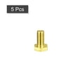 thumbnail image 3 of Unique Bargains Brass Hex Bolts, M10x20mm 5 Pack Fully Thread Grade 4.8 Machine Screws, 3 of 4