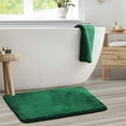 thumbnail image 4 of Nestl Absorbent Memory Foam Bath Mat Bathroom Rug, Hunter Green, 20"X30", 4 of 7