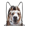 thumbnail image 1 of Fotbe Realistic Cute Puppy Bolsa Mochila con Cordón Estampada, Bolsa de Gimnasio Deportiva, Bolsa Cinch, Bolsa con Cordón para Hombres y Mujeres-Medium, 1 of 6